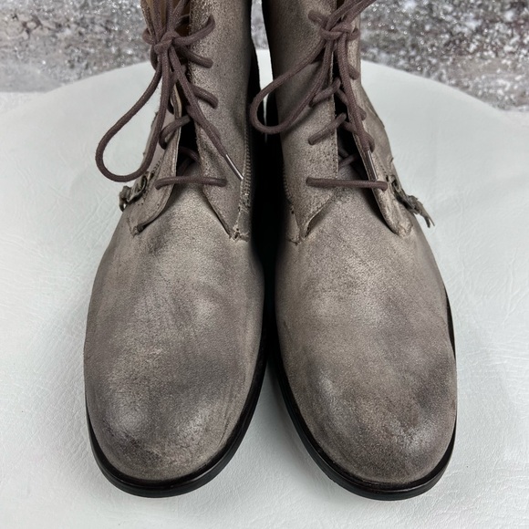 539sqq John Varvatos Men\'s Gray Leather chukka Boots 12 main image 12